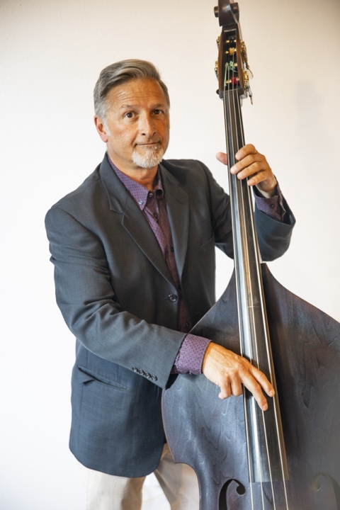 Dave playing stand-up bass